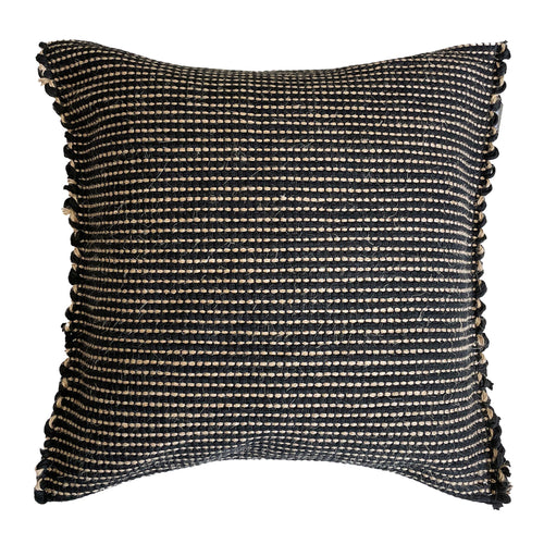 Upcycling-Kissen mit Füllung Cadema [Schwarz]