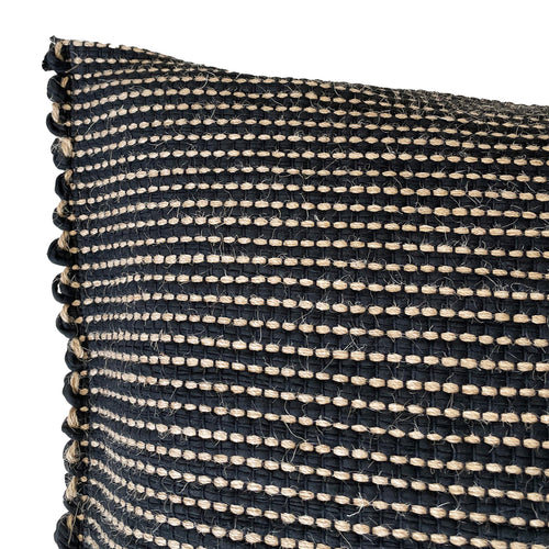 Upcycling-Kissen mit Füllung Cadema [Schwarz]