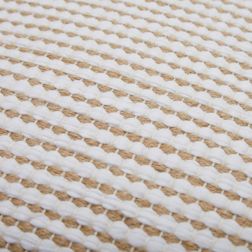 Upcycling-Kissen mit Füllung Cadema [Weiß & Beige]