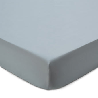 Perpignan Fitted Sheet green grey, 100% combed cotton