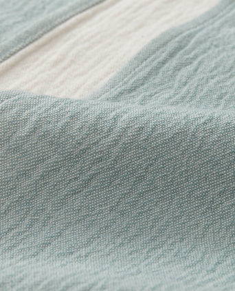 Anaba Blanket green grey & natural white, 100% cotton