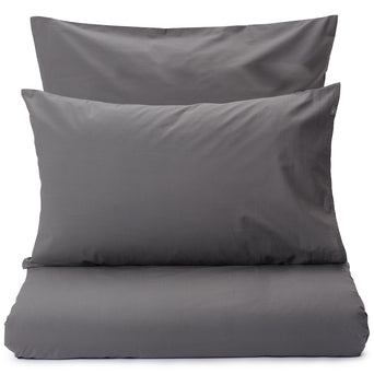 Manteigas Percale Bed Linen charcoal, 100% organic cotton