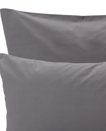 Manteigas Percale Bed Linen charcoal, 100% organic cotton