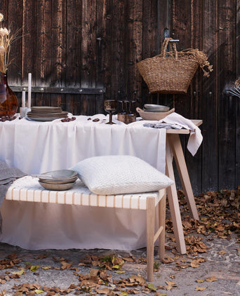 Baumwoll-Tischwäsche-Set Luzia [Beige]