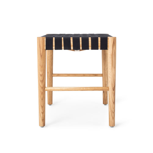 Hocker Zenica [Naturgeölte Eiche & Schwarz]
